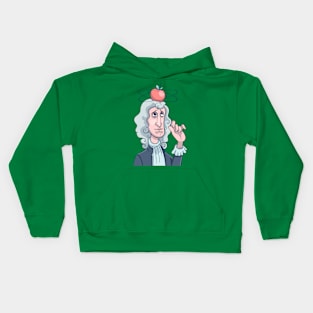 Isaac Newton Apple Kids Hoodie